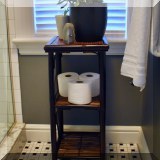 F47. Bathroom storage shelf. 